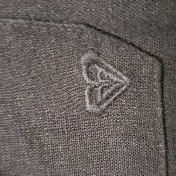 Roxy linen black‎ drawstring pants wide-leg size large long length - Picture 12 of 15